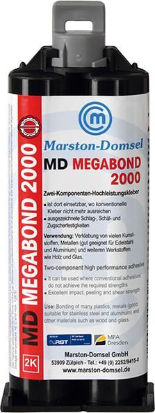 Produktbild Marston Domsel Hochleistungskleber MD-Megabond 2000 1:1 Doppelspritze mit 25 g