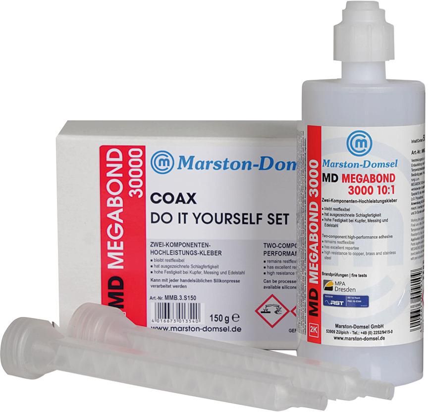 Produktbild Marston Domsel Klebstoff MD-Megabond 3000 10:1 Doppelspritze mit 150 g