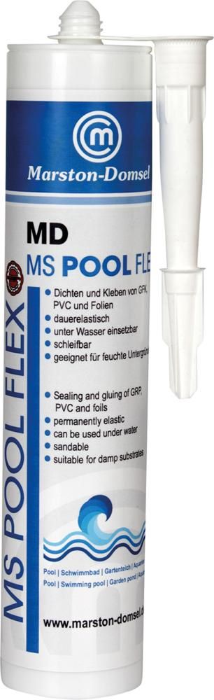 Produktbild Marston Domsel Reparaturdichtmasse MD-MS Pool Flex blau Kartusche mit 440 g