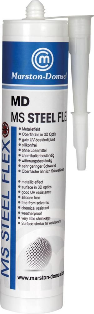 Produktbild Marston Domsel Fugendichtung MD-MS Steel flex silber Kartusche mit 440 g