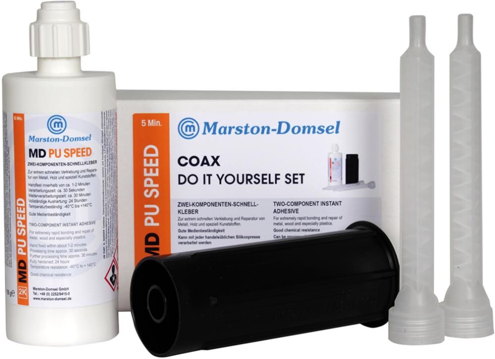 Produktbild Marston Domsel Schnellkleber MD-PU Speed 5 Min 1:1 Doppelspritze mit 150 g
