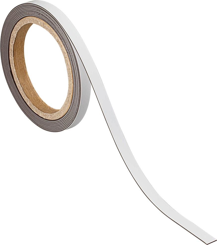 Produktbild Maul Kennzeichnungsband magnetisch weiß 1 cm x 3 Meter