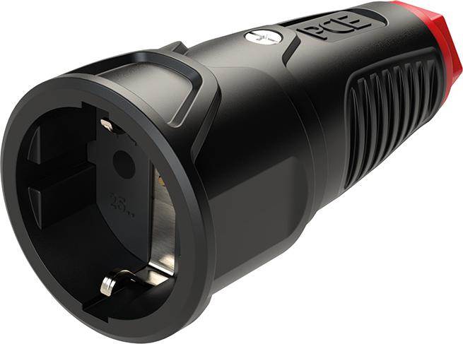 Produktbild PCE Schutzkontaktkupplung IP20 Vollgummi 16A 250V AC Pole 3