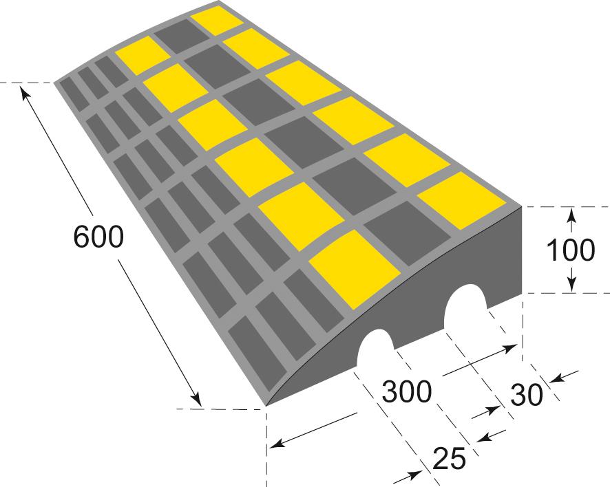 Produktbild Moravia Bordsteinrampe 300 x 600 x 100 mm bild 2