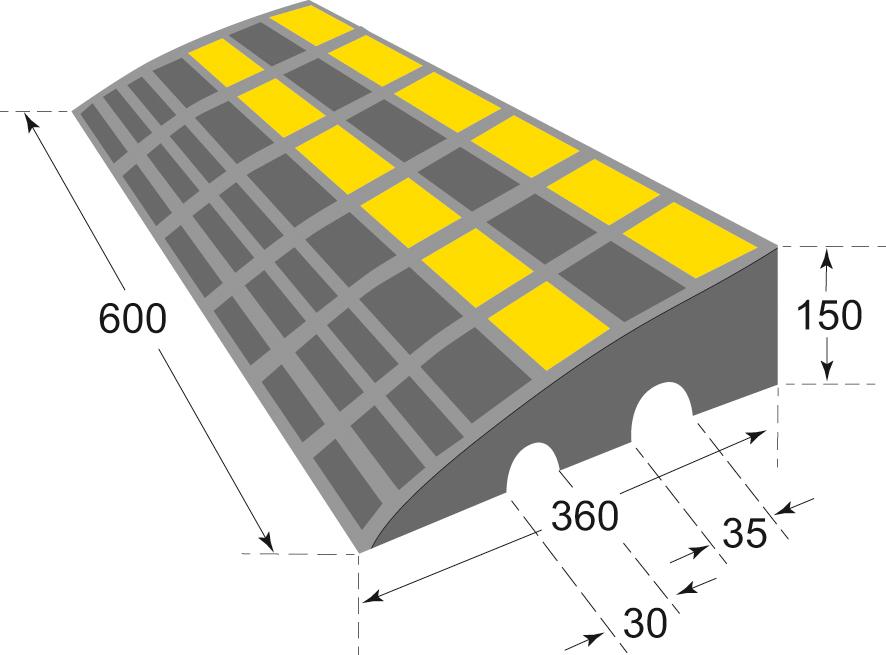 Produktbild Moravia Bordsteinrampe 300 x 600 x 150 mm bild 2