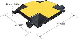 Produktbild Moravia Kabelbrücke Morion Kreuzungselement groß 597 x 740 x 75 mm bild 2