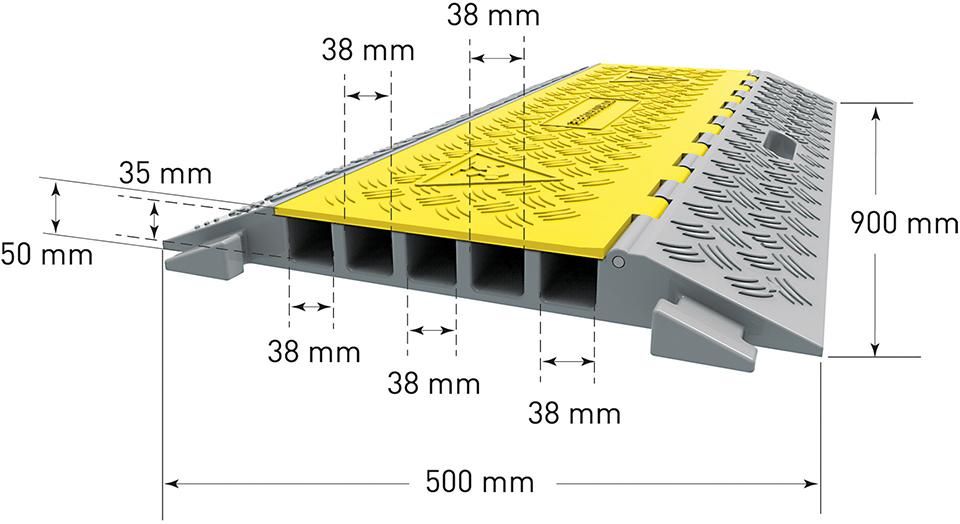 Produktbild Moravia Kabelbrücke Morion Normelement mittelgroß 590 x 930 x 50 mm bild 5