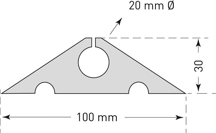 Produktbild Moravia Kabelbrücke Morion schwarz zum Aufrollen für Kabel bis 20 mm bild 3