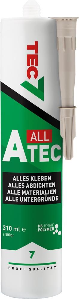 Produktbild Klebstoff Dichtstoff A-TEC beige Kartusche mit 310 ml