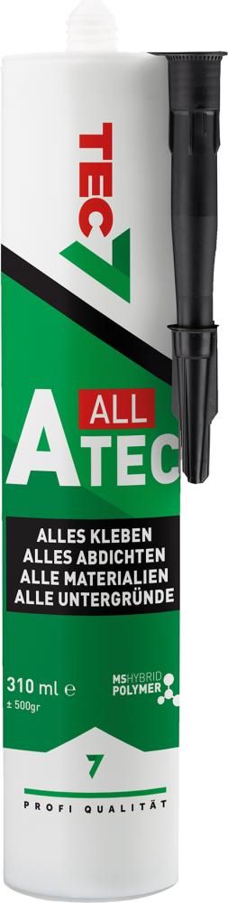 Produktbild Klebstoff Dichtstoff A-TEC schwarz Kartusche mit 310 ml