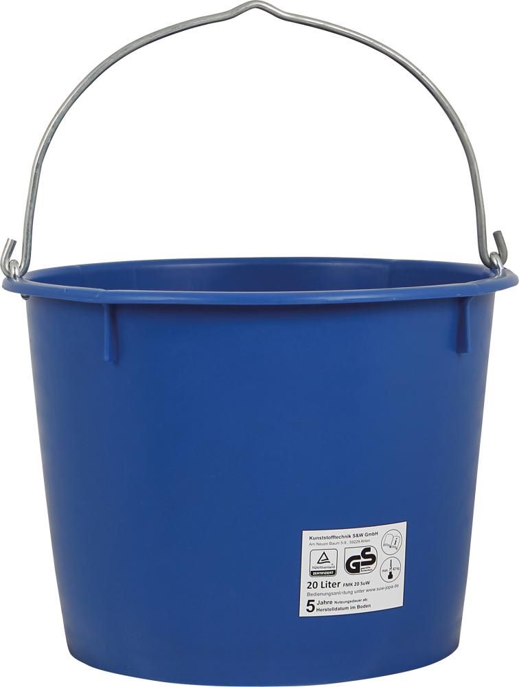 Produktbild Baueimer blau 20 Liter kranbar