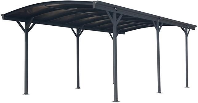 Produktbild Carport mit 6 Standfüßen 300 x 505 x 206 bis 219 cm