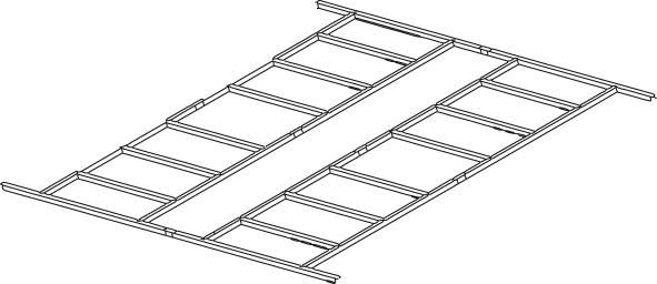 Produktbild Fundament zu Gerätehaus mit Satteldach 301 x 303 x 214 cm