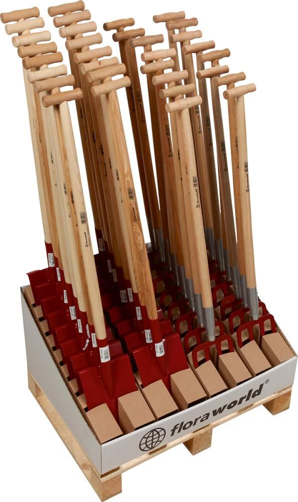 Produktbild Floraworld Gärtnerspaten und Spatengabel rot Classic 18 cm