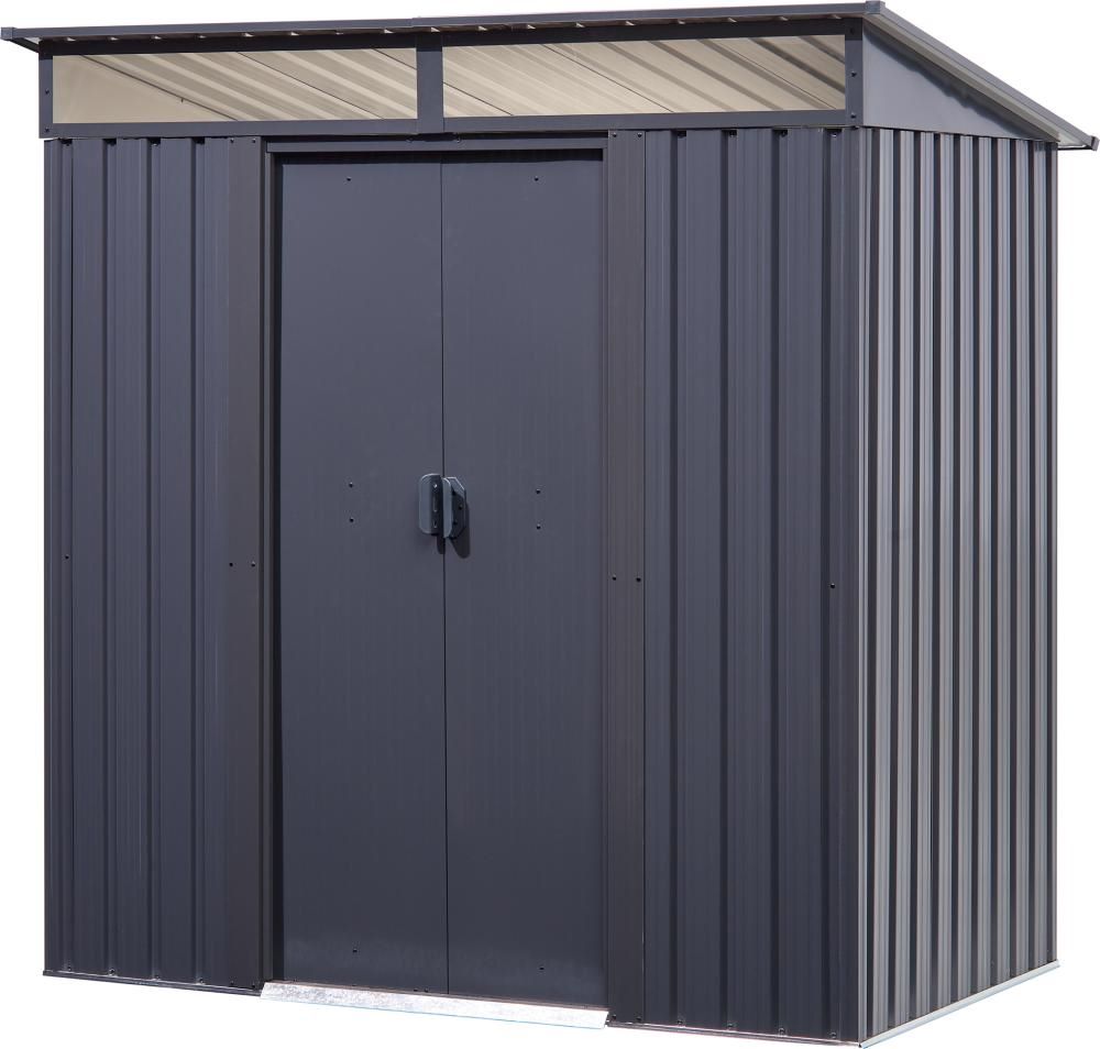 Produktbild Gartengerätehaus Pultdach Oberlicht 121 x 195 x 196 cm