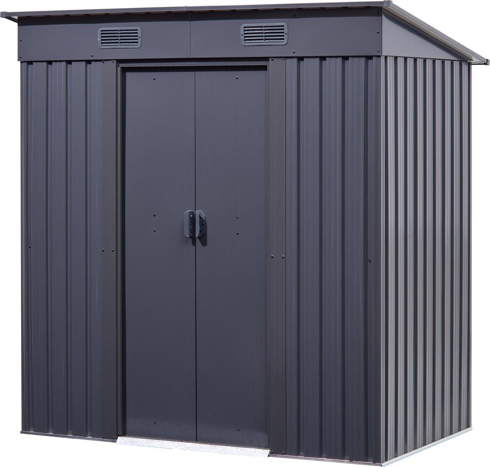 Produktbild Gerätehaus mit Pultdach 238 x 132 x 174 / 196 cm