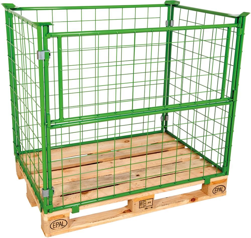 Produktbild Gitteraufsatzrahmen 1200 x 800 x 1200 mm RAL 6017 Masche 10 x 10 mm