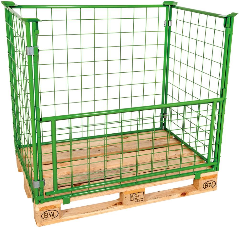 Produktbild Gitteraufsatzrahmen 1200 x 800 x 1200 mm RAL 6017 Masche 10 x 10 mm bild 2