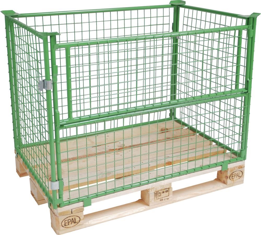 Produktbild Gitteraufsatzrahmen 1200 x 800 x 1000 mm RAL 6017 Masche 5 x 5 mm bild 2