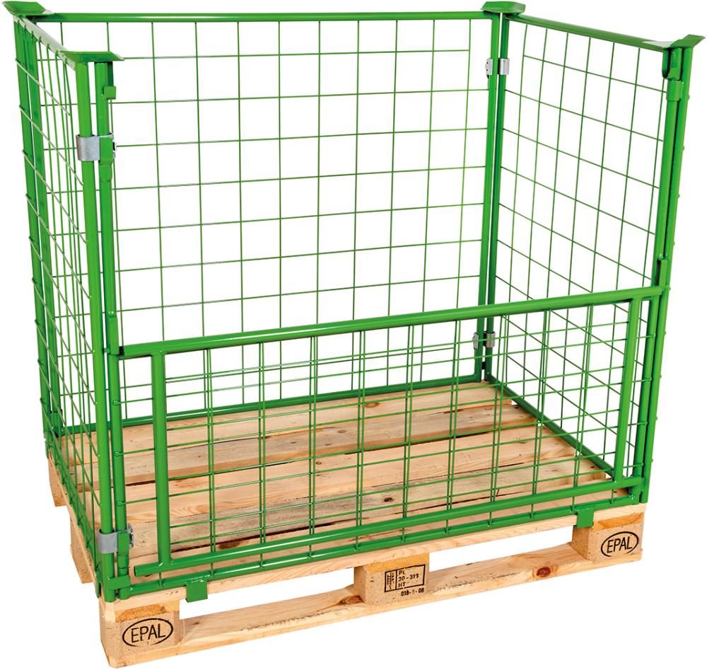 Produktbild Gitteraufsatzrahmen 1200 x 800 x 1600 mm RAL 6017 Masche 10 x 10 mm