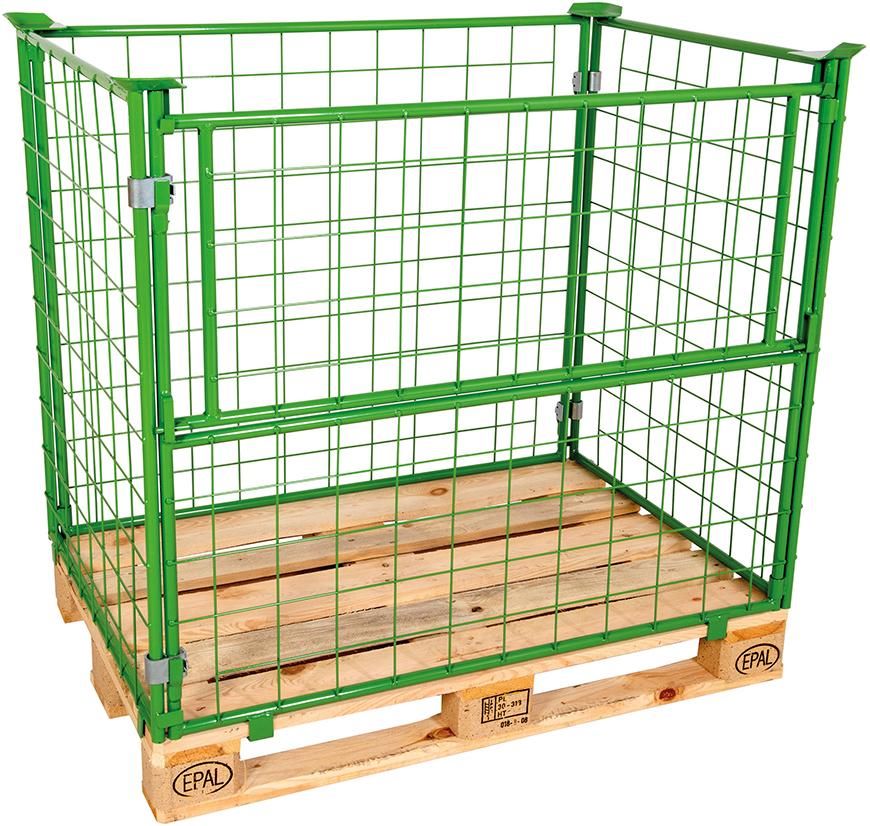 Produktbild Gitteraufsatzrahmen 1200 x 800 x 800 mm RAL 6017 Masche 10 x 10 mm