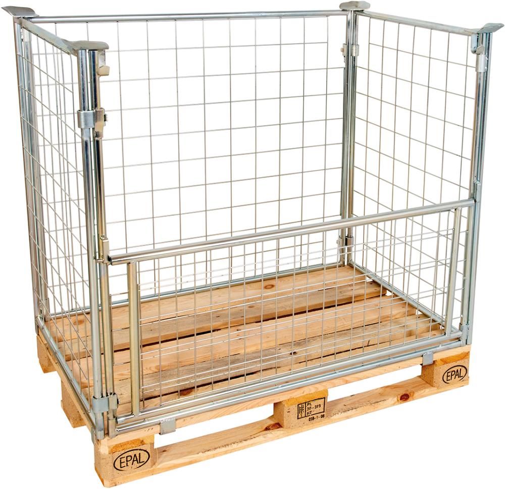 Produktbild Gitteraufsatzrahmen 1200 x 800 x 1000 mm verzinkt Masche 10 x 10 mm