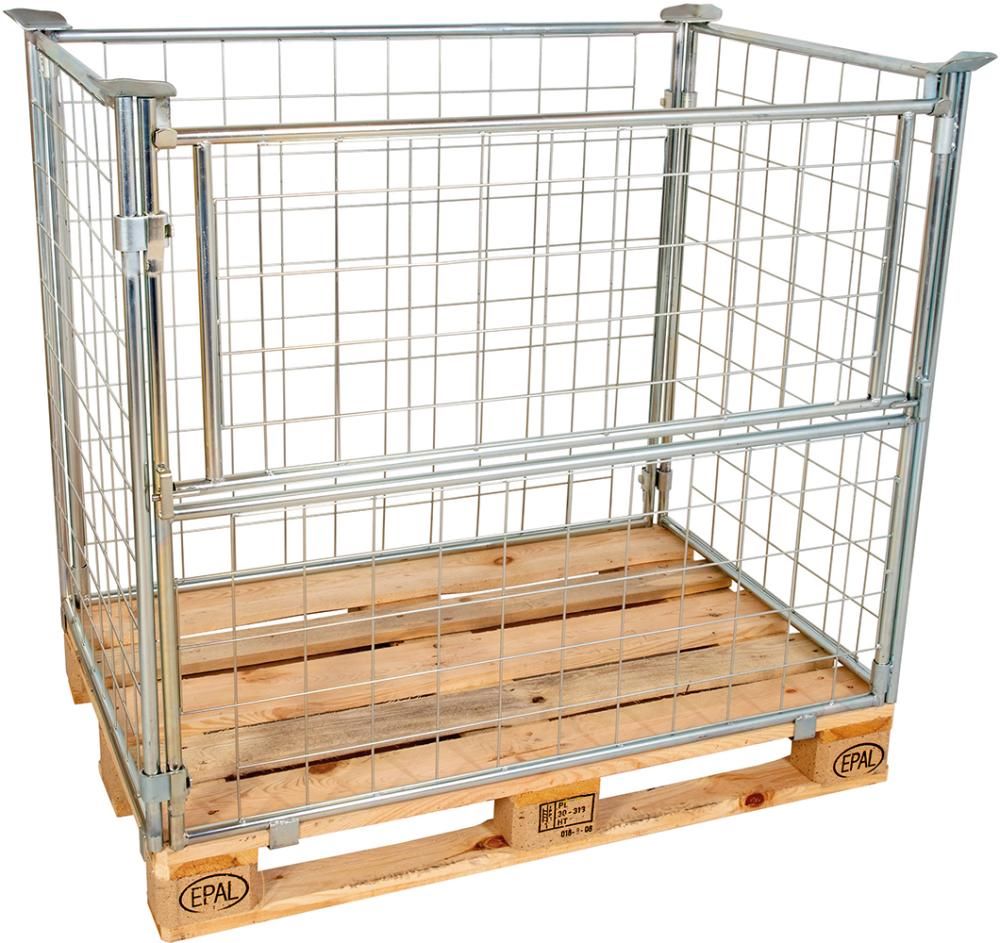 Produktbild Gitteraufsatzrahmen 1200 x 800 x 1200 mm verzinkt Masche 10 x 10 mm