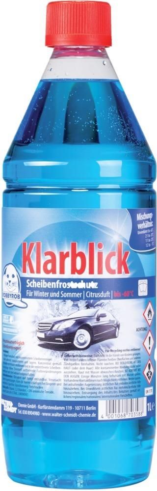 Produktbild Scheibenfrostschutz Klarblick bis Minus 60 Grad C Flasche mit 1 Liter