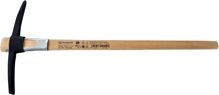 Produktbild Kreuzhacke 1,5 kg aus Stahl nach DIN mit Stiel 900 mm