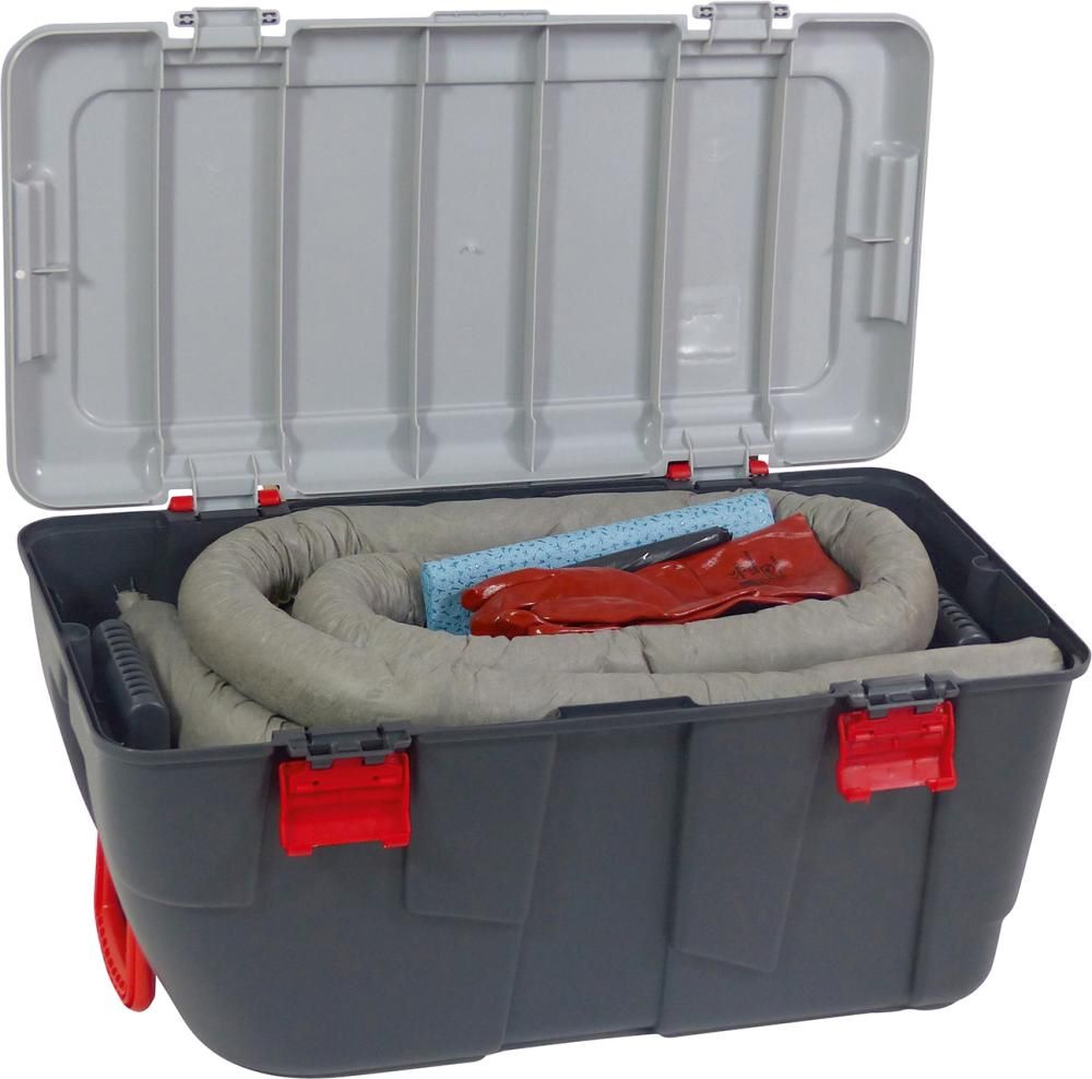Produktbild Notfallset Koffer grau Aufnahme 75 Liter PP Bindevlies hohe Aufnahmekapazität
