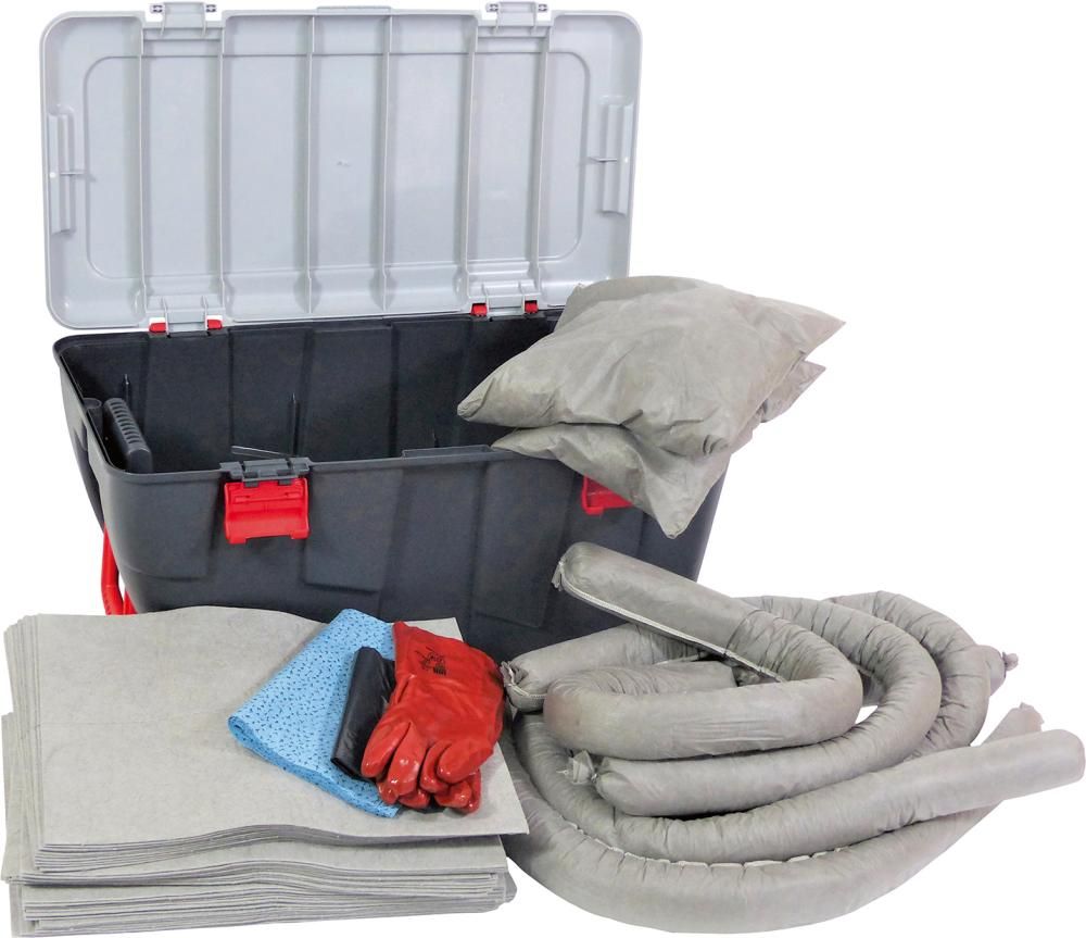 Produktbild Notfallset Koffer grau Aufnahme 75 Liter PP Bindevlies hohe Aufnahmekapazität bild 2