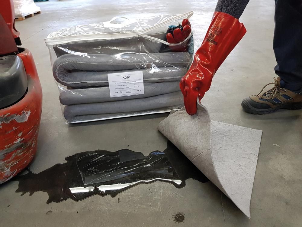 Produktbild Notfallset Tasche grau Aufnahme 50 Liter PP Bindevlies hohe Aufnahmekapazität bild 4