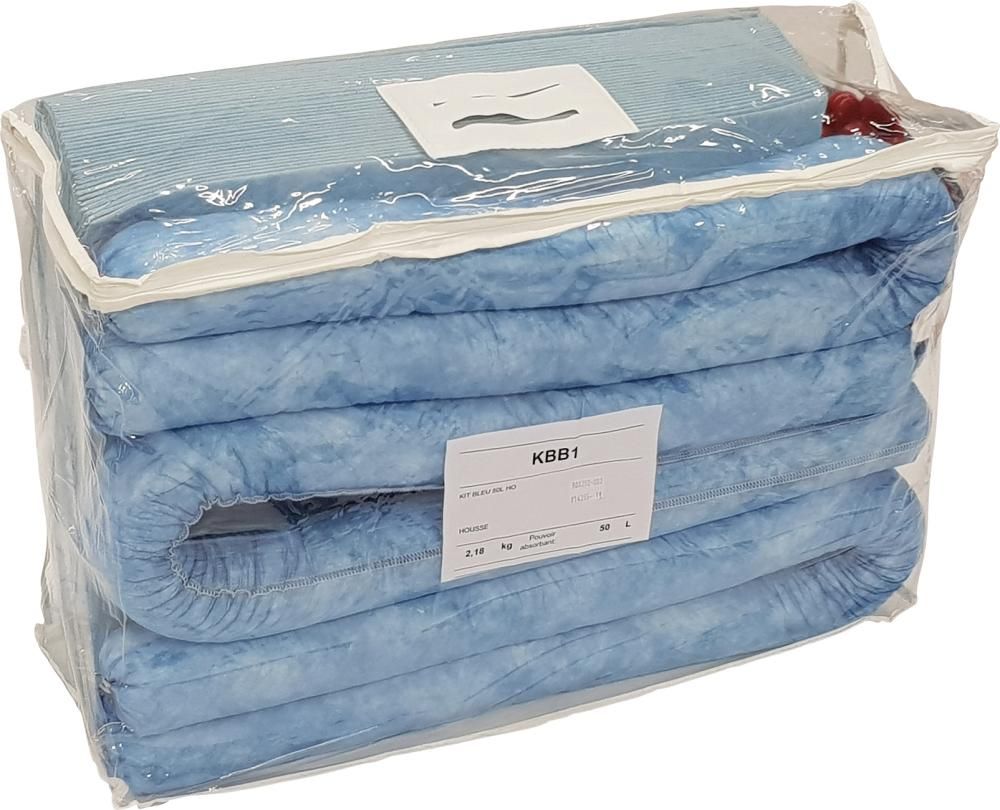 Produktbild Öl Notfallset Tasche blau Aufnahme 50 Liter PP Bindevlies hohe Aufnahmekapazität