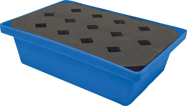 Produktbild Auffangwanne ST20 für Kleingebinde 22 Liter 59,5 x 39,5 x 17 cm mit Rost