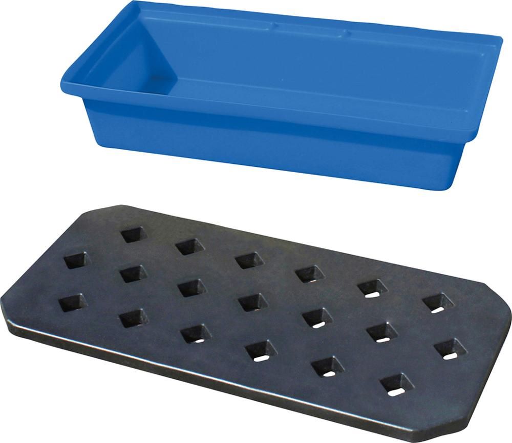 Produktbild Auffangwanne ST30 für Kleingebinde 31 Liter 80,5 x 40 x 17 cm mit Rost bild 2