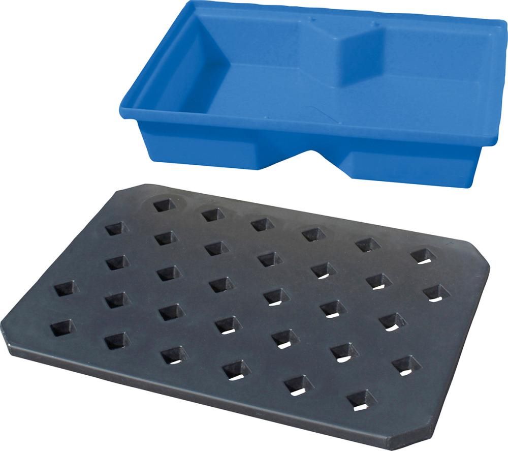 Produktbild Auffangwanne ST60 für Kleingebinde 63 Liter 100 x 60,5 x 20 cm mit Rost bild 2