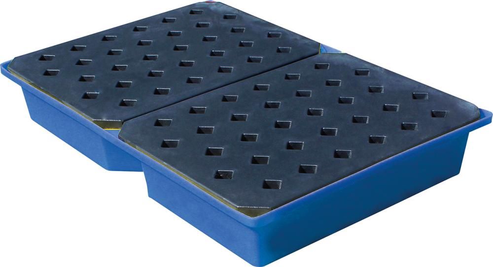 Produktbild Auffangwanne ST100 für Kleingebinde 104 Liter 119,5 x 79,5 x 18,5 cm mit Rost