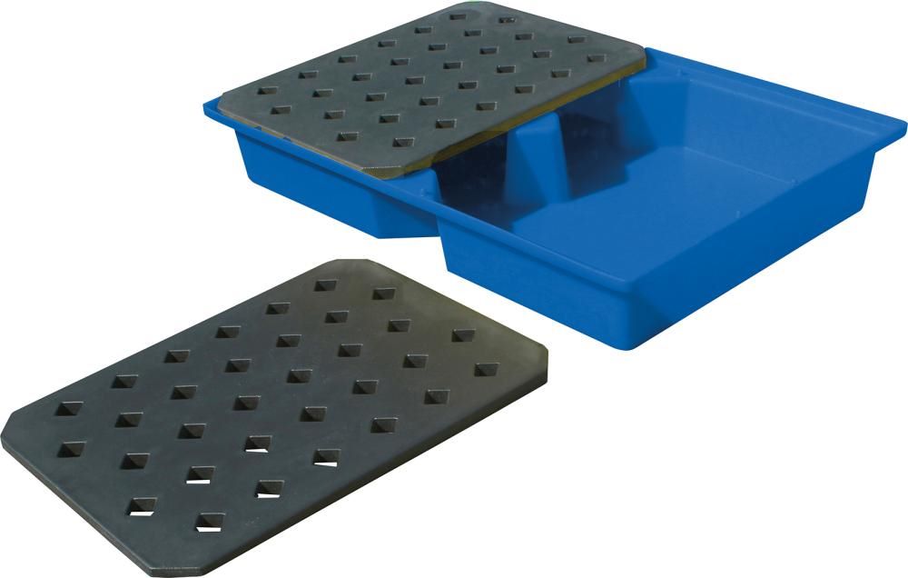 Produktbild Auffangwanne ST100 für Kleingebinde 104 Liter 119,5 x 79,5 x 18,5 cm mit Rost bild 2