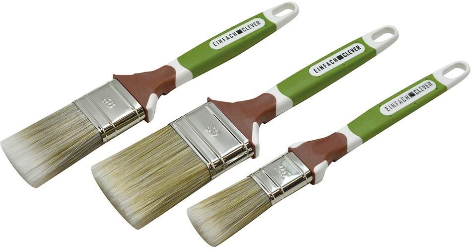 Produktbild Nespoli Flachpinsel 2K-Soft Touch Pinsel-Set Lasur 3-teilig