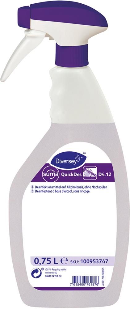 Produktbild Desinfektionsmittel Suma QuickDes 4.12 Sprühflasche mit 750 ml