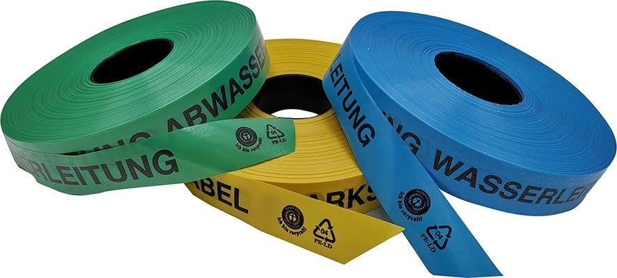 Produktbild Trassen Warnband 250 m Achtung Abwasserleitung aus 80% Regranulat