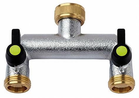Produktbild 2 Wege Verteiler 3/4 Zoll verchromt