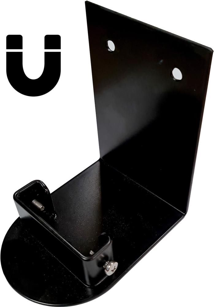 Produktbild Wandhalterung aus Metall schwarz pulverbeschichtet Magnetvariante