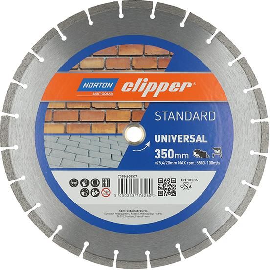 Produktbild Norton Clipper Diamantscheibe Standard Universal Durchmesser 350 mm