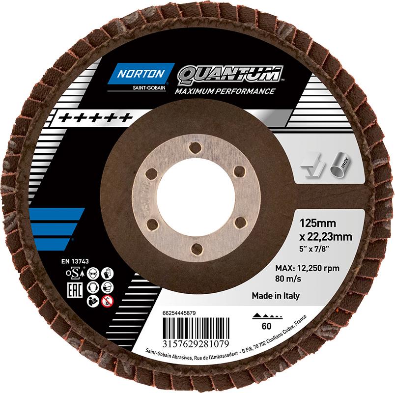 Produktbild Norton Clipper Fächerscheibe Quantum 125 mm P60