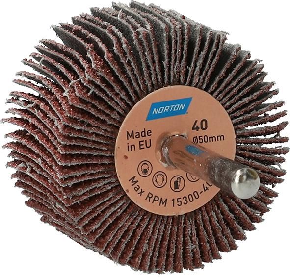 Produktbild Norton Clipper Fächerschleifer mit Schaft R207Plus 50 x 30 x 6 P 40