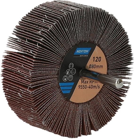 Produktbild Norton Clipper Fächerschleifer mit Schaft R207Plus 80 x 30 x 6 P 120