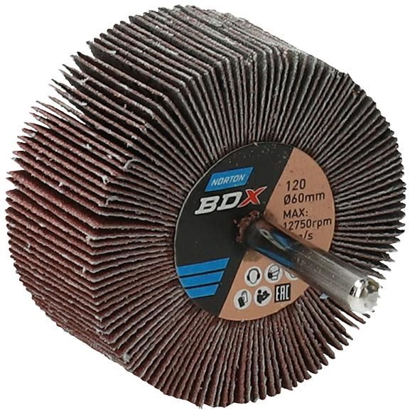 Produktbild Norton Clipper Fächerschleifer mit Schaft R207Plus 60 x 30 x 6 P 120