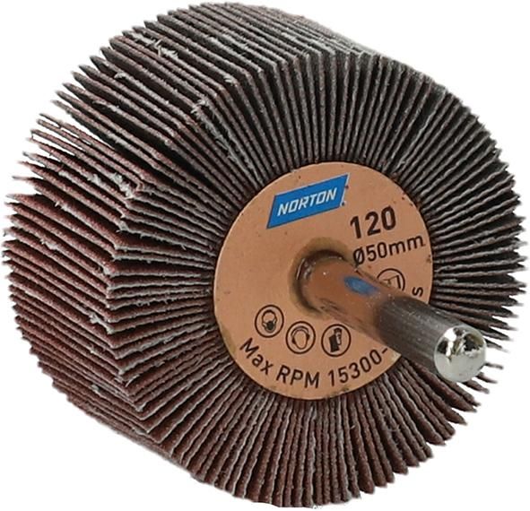 Produktbild Norton Clipper Fächerschleifer mit Schaft R207Plus 50 x 30 x 6 P 120
