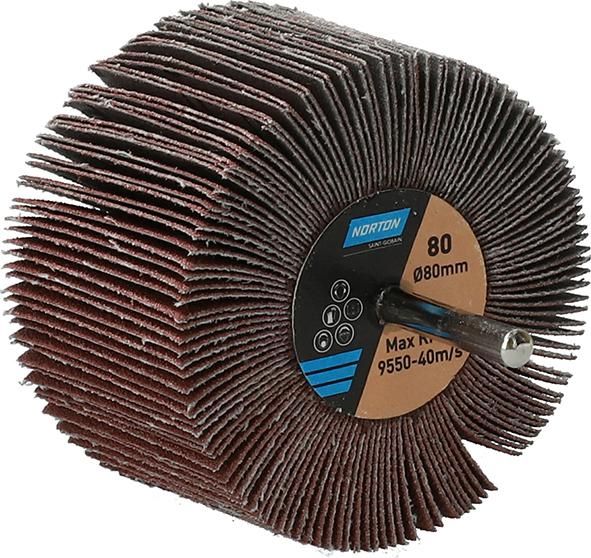Produktbild Norton Clipper Fächerschleifer mit Schaft R207Plus 80 x 50 x 6 P 80
